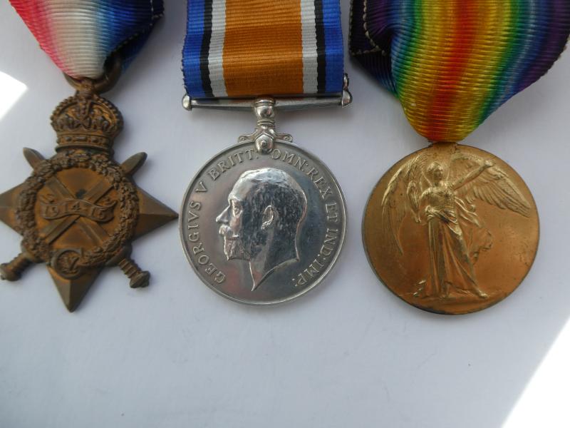 1914/15 STAR TRIO TO MULLENGER-5TH BTN SUFFOLK REGT-SERVED GALLIPOLI
