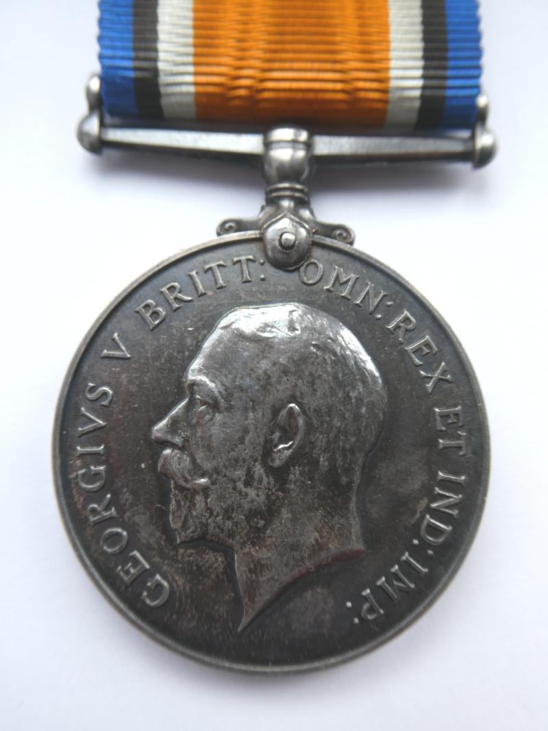 BRITISH WAR MEDAL-TO PATTERSON-SUSSEX YEOMANRY-DIED OF WOUNDS 23RD OCTOBER 1918 WITH THE ROYAL ENGINEERS