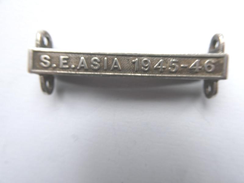 ORIGINAL SOUTH EAST ASIA 1945-46 CLASP FOR THE GENERAL SERVICE MEDAL-1918-1962