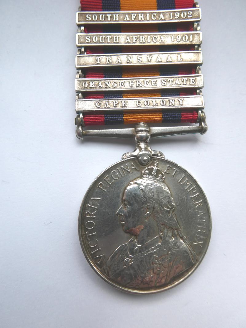 QUEEN'S SOUTHA FRICA MEDAL TO APPLETON-44TH COMPANY (SUFFOLK) IMPERIAL YEOMANRY