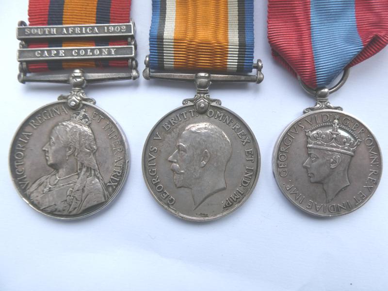 Q.S.A.AND LATER GROUP OF THREE TO DRAYSON-ROYAL ARMY ORDNANCE CORPS - A CIVILIAN IN WW1-