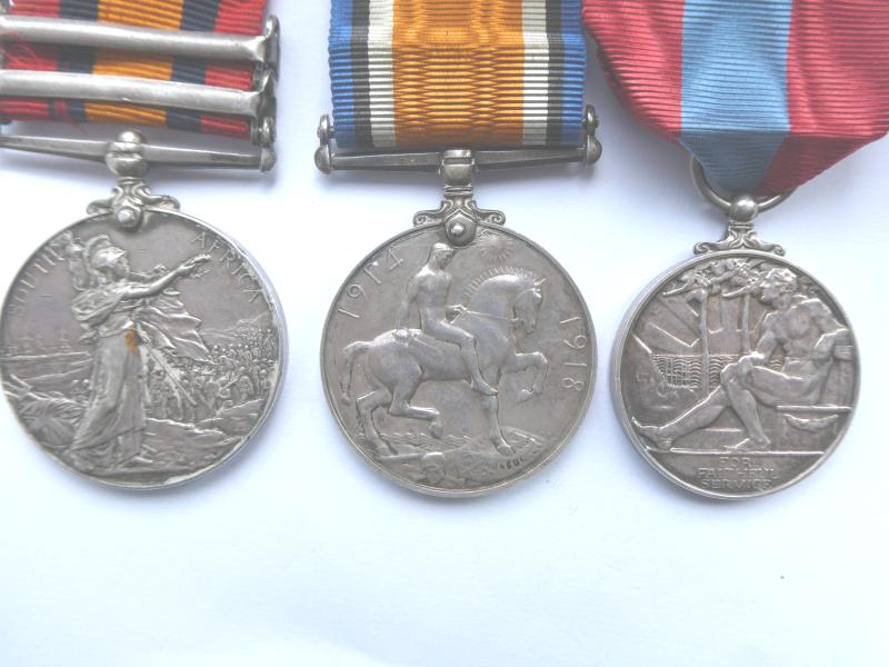 Q.S.A.AND LATER GROUP OF THREE TO DRAYSON-ROYAL ARMY ORDNANCE CORPS - A CIVILIAN IN WW1-