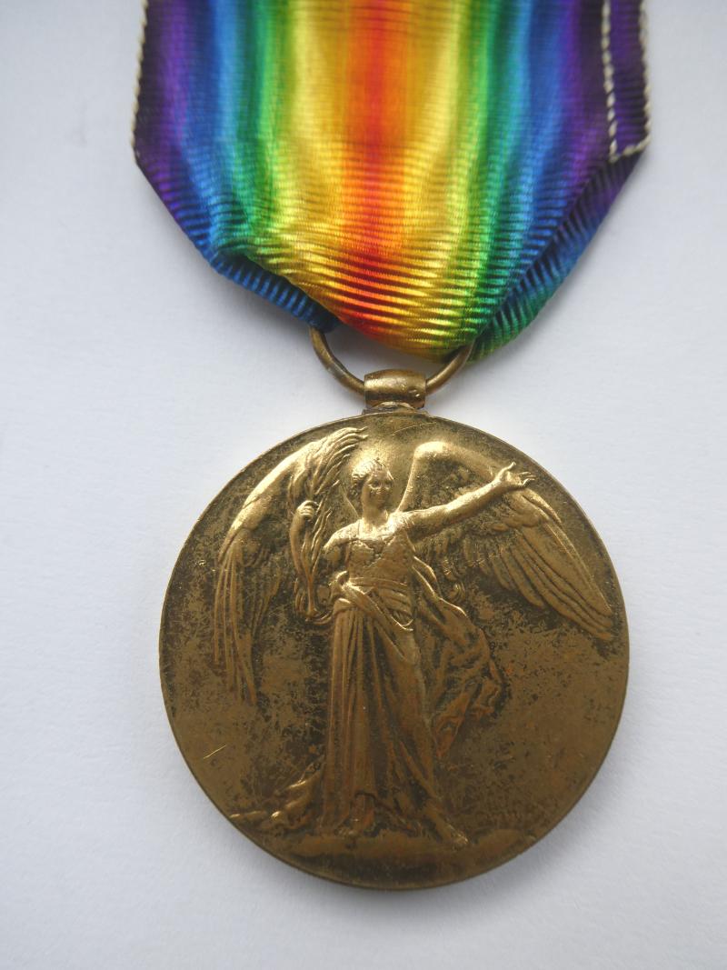 VCTORY MEDAL TO CAPTAIN RAYMOND D'ALBINI SYKES BANKS-KILLED IN ACTION  NEAR SAMARA-21ST APRIL 1917