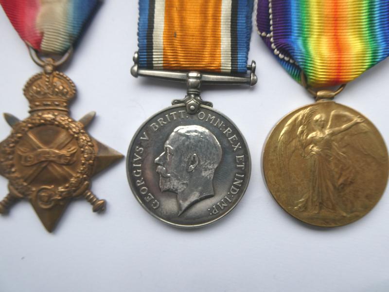 1914/15 STAR TRIO TO GRANT-14TH CANADIAN INFANTRY-LATER COMMISSIONED-2ND LIEUT ROYAL FIELD ARTILLERY