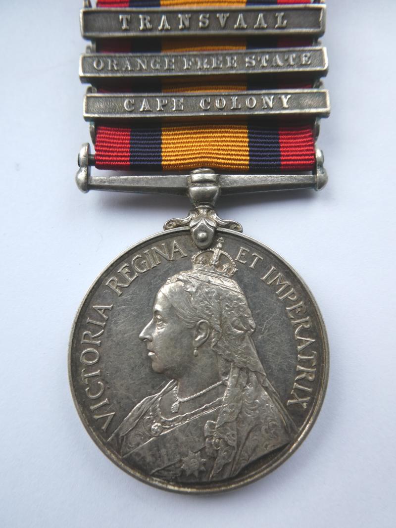 QUEENS SOUTH AFRICA MEDAL-TO MOODY-44TH COMPANY-12TH IMPERIAL YEOMANRY(SUFFOLK)