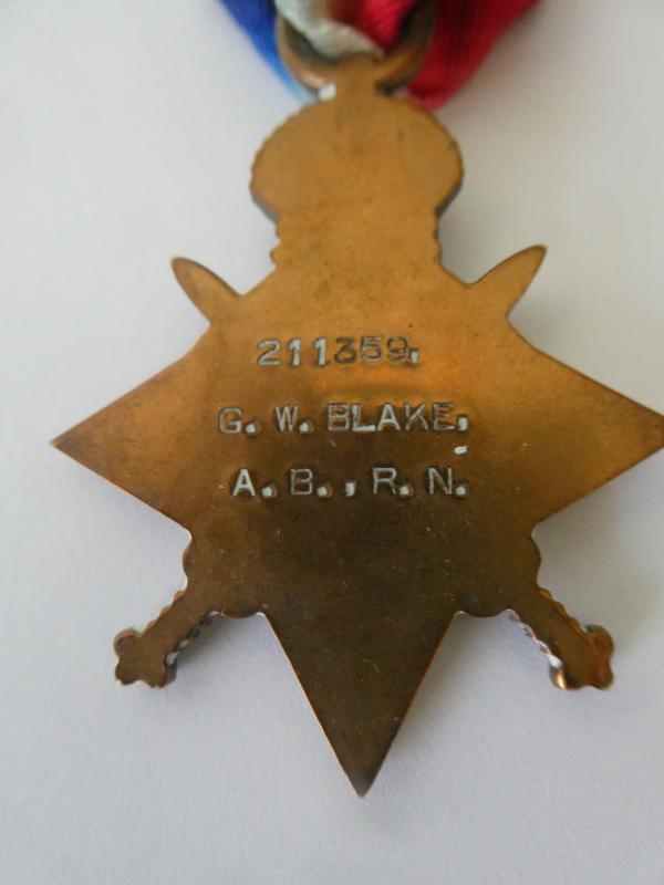 1914/15 STAR-TO BLAKE H.M.T.B.