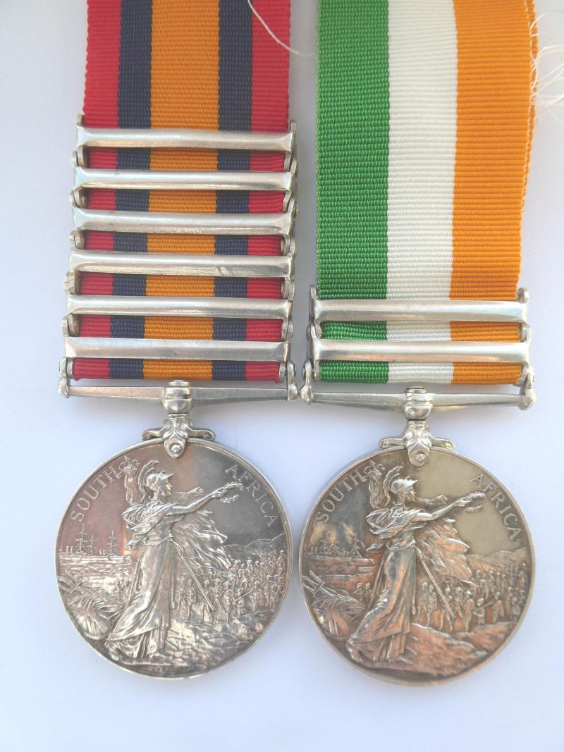 BOER WAR PAIR TO JOHNSON-ROYAL FIELD ARTILLERY-MEDAL ROLL STATES