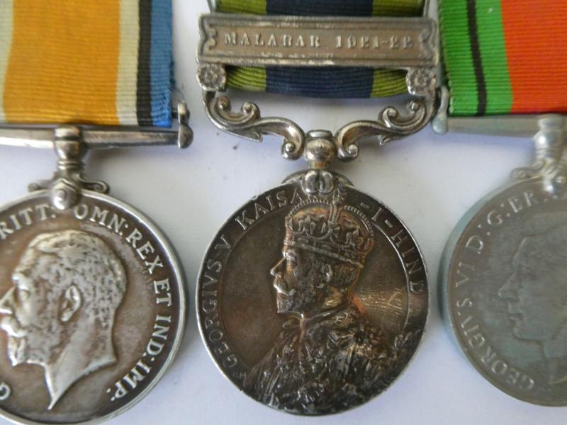 ROYAL ARTILLERY -MALABAR AND LONG SERVICE GROUP OF FIVE TO BATTERY QUARTER-MASTER SJT GRIFFITHS